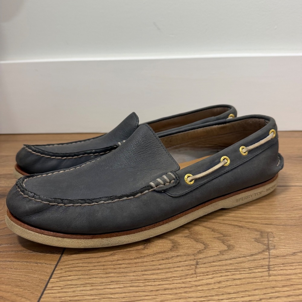 Sperry Top-Sider Flag Ltd Boat Shoes 10.5 Navy Leather Mens Loafers Deck